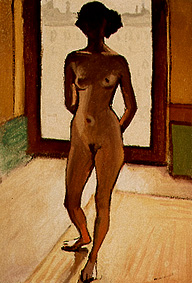 Female act in the counter-light. a Albert Marquet