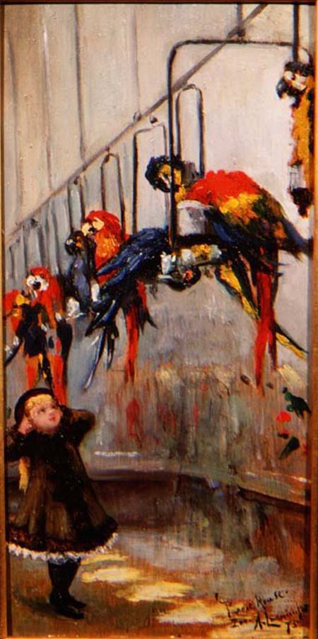 The Parrot House, London Zoo a Albert Snr. Ludovici