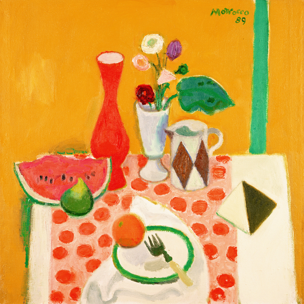 Watermelon, Fig and Tunisian Tile a Alberto Morrocco