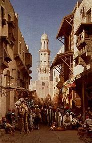 The Moristan mosque in Cairo. a Alberto Pasini
