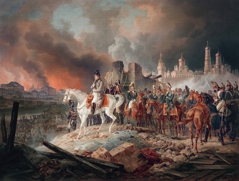 Napoleon Bonaparte in Moscow a Albrecht Adam