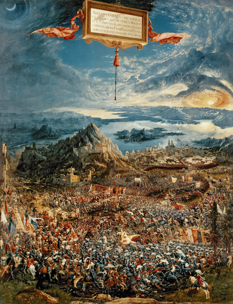 The Battle of Alexander at Issus a Albrecht Altdorfer