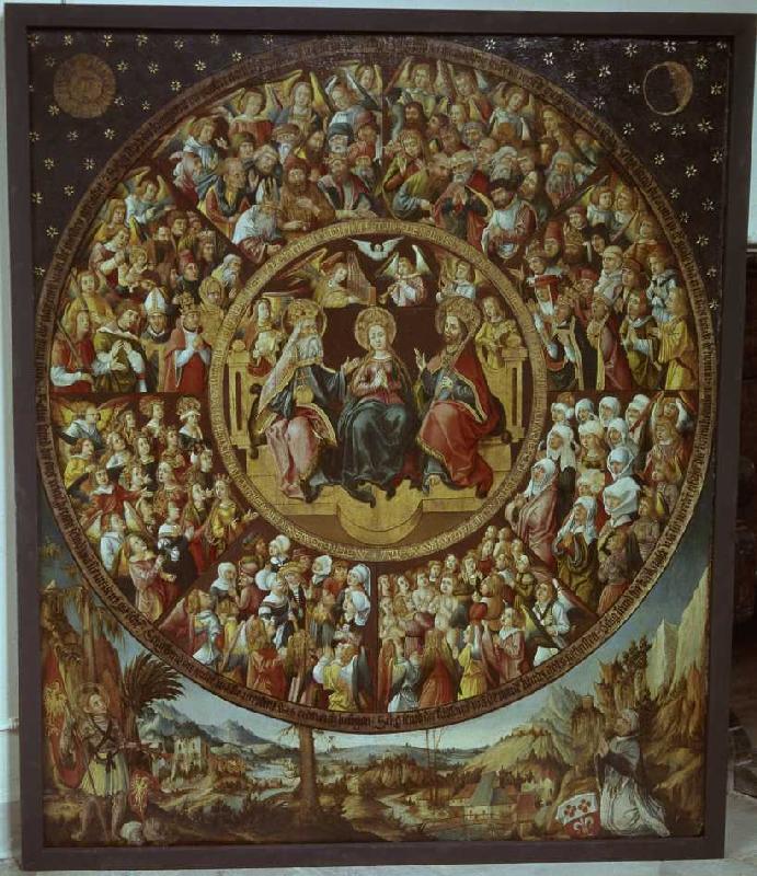 All Saints' Day picture. a Albrecht Altdorfer