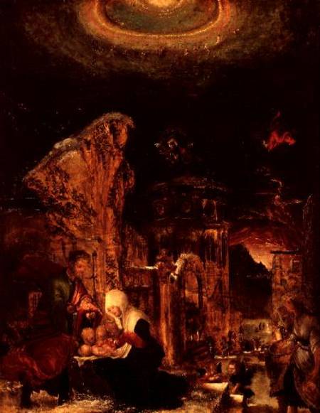 Birth of Christ (Holy Night) a Albrecht Altdorfer