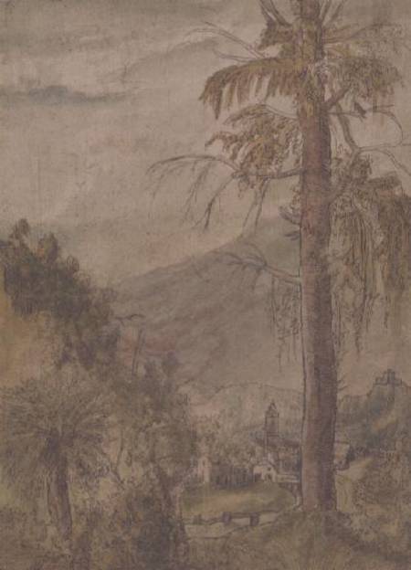 Landscape with Church a Albrecht Altdorfer