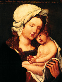 Maria with the child. a Albrecht Altdorfer