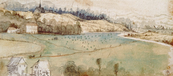 Landscape (w/c & pen and ink on paper) a Albrecht Durer