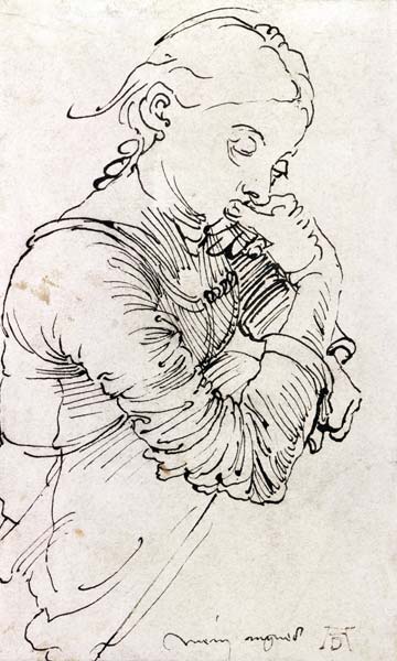 "My Agnes", Durer's wife depicted as a girl a Albrecht Durer