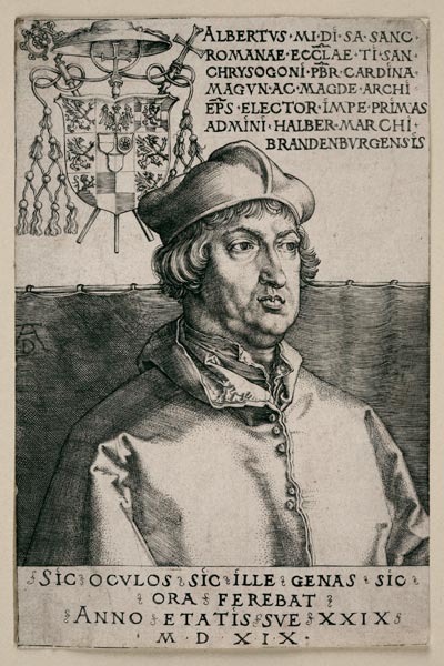 Albrecht von Brandenburg (''Kleiner Kardinal'') a Albrecht Durer