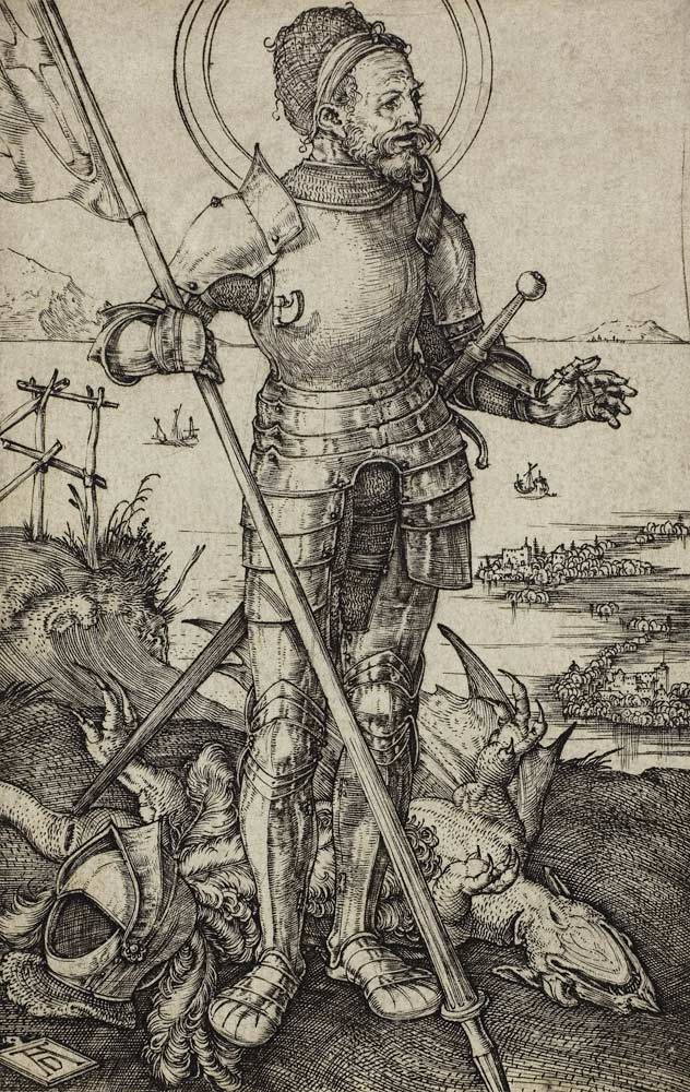 Der heilige Georg zu Fuß a Albrecht Durer