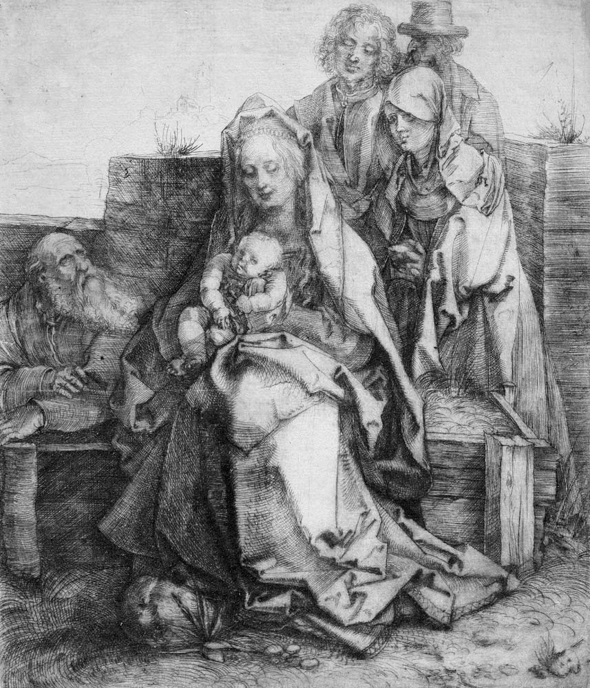 Die Heilige Familie, sechsfigurig a Albrecht Durer