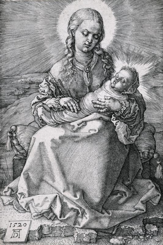 Die Jungfrau mit dem Wickelkind a Albrecht Durer