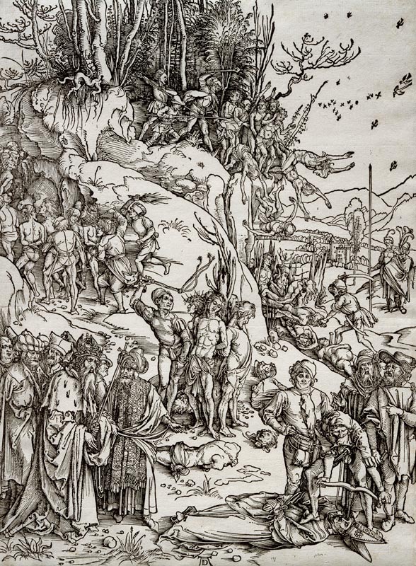 The Martyrdom of the Ten Thousand a Albrecht Durer