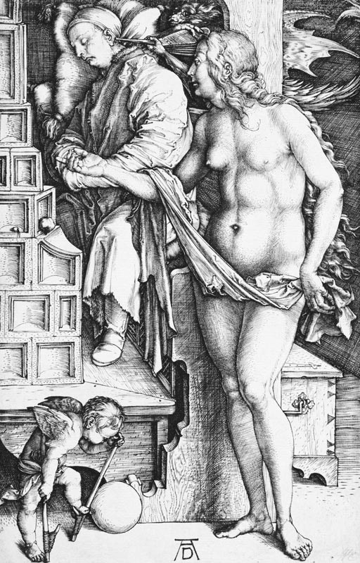 The Temptation of the Idler (The Dream of the Doctor) a Albrecht Durer