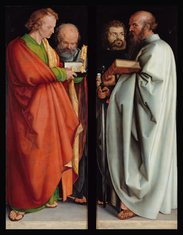 I quattro apostoli (Giacomo,Pietro,Marco,Paolo) a Albrecht Durer