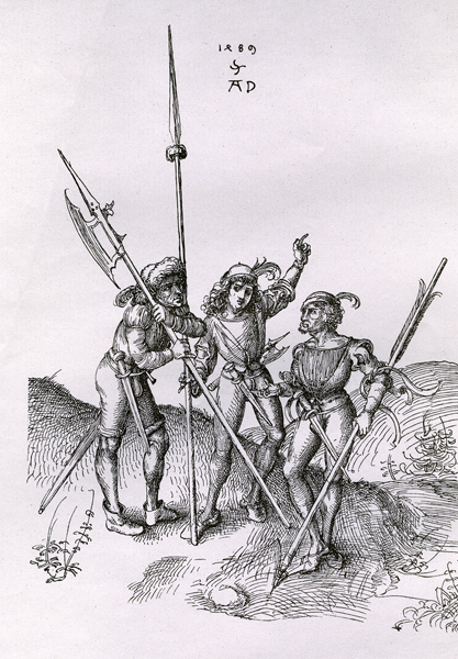 Soldiers / Dürer / 1489 a Albrecht Durer