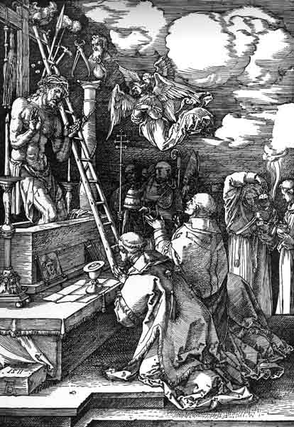 Dürer / Mass of St Georg / Woodcut a Albrecht Durer