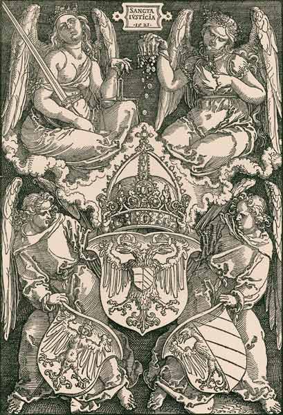 Reich Coat of Arms / Dürer / 1521 a Albrecht Durer