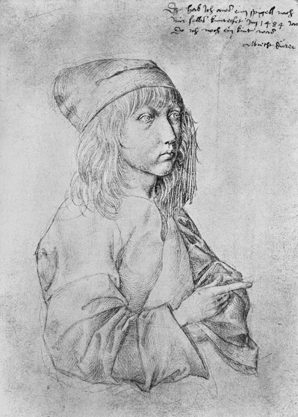 Self-portrait as Boy a Albrecht Durer