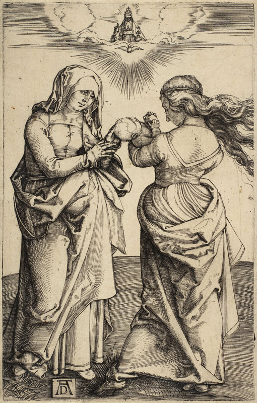 The Virgin and Child with the Infant Christ and Saint Anne a Albrecht Durer