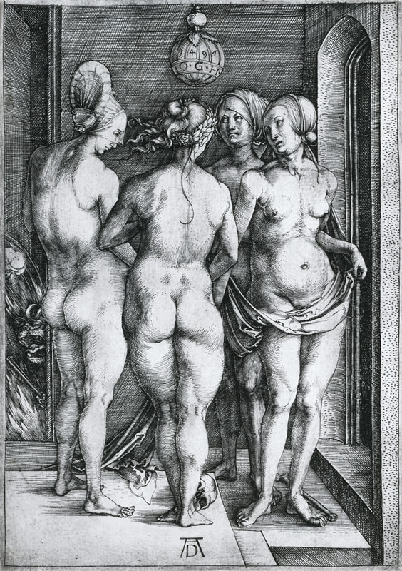 Four Naked Women (The Four Witches) a Albrecht Durer