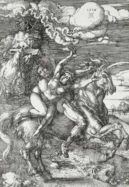 The Abduction on the Unicorn a Albrecht Durer