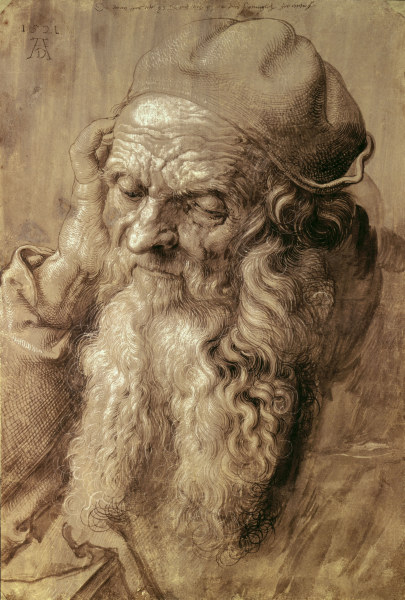 A.Dürer, 93-year-old Man /Draw./ 1521 a Albrecht Durer