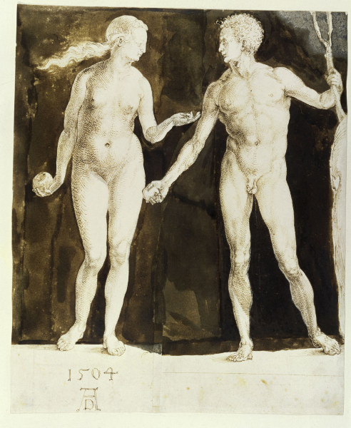 A.Dürer / Adam and Eve (New York) a Albrecht Durer