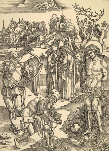 A.Dürer / Martyrdom of St. Sebastian a Albrecht Durer