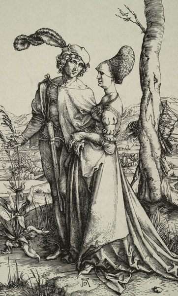 A.Dürer / Nobleman and lady.. / c.1496 a Albrecht Durer