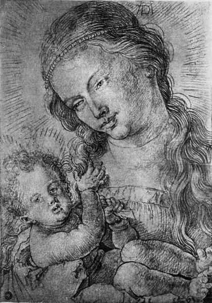 A.Dürer, Madonna and Child / c.1510/20 a Albrecht Durer