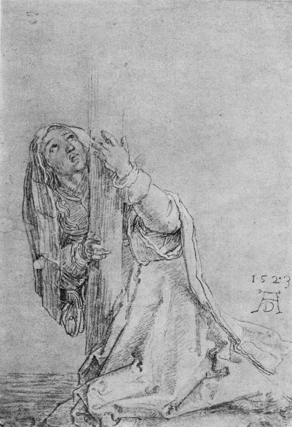 A.Dürer, Magdalene beneath the Cross a Albrecht Durer