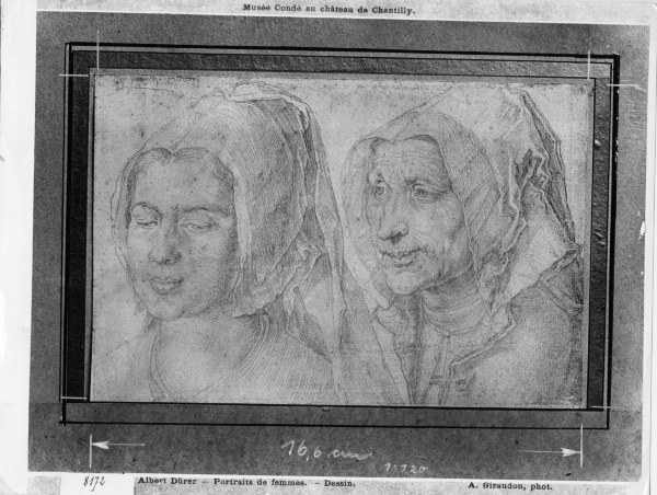 A.Dürer, Old and Young Woman / Drawing a Albrecht Durer