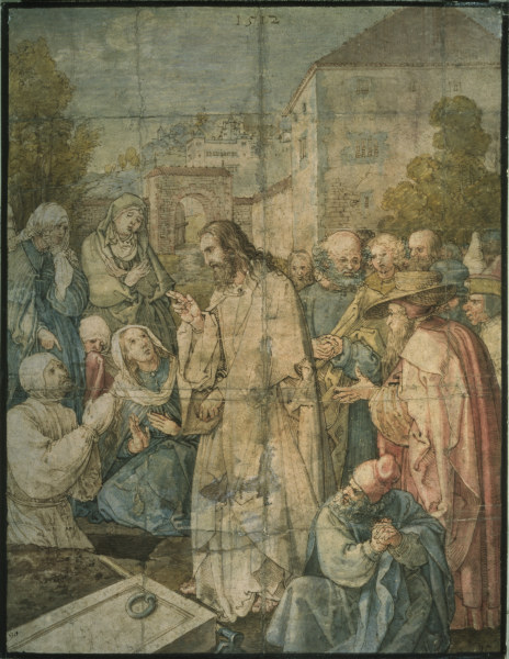 Raising of Lazarus from the Dead a Albrecht Durer