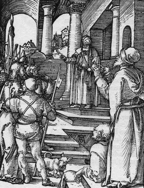 Christ before Pilate / Dürer / c.1509 a Albrecht Durer