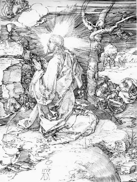 Christ on Mt. of Olives / Dürer / 1515 a Albrecht Durer
