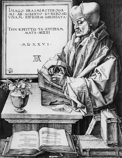 Desiderius Erasmus (1466-1536) of Rotterdam a Albrecht Durer