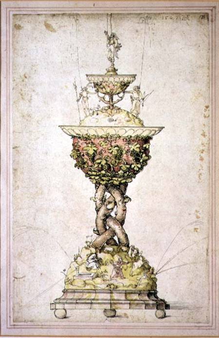 Design for a Table Fountain a Albrecht Durer