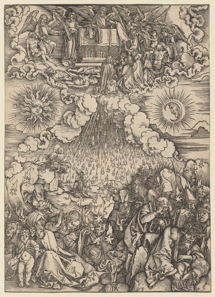 The Opening of the Fifth and Sixth Seals a Albrecht Durer