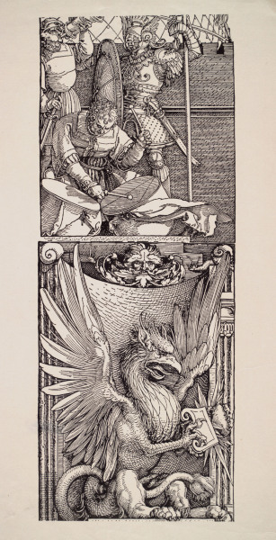 Drummer and Griffin / Dürer / 1515 a Albrecht Durer