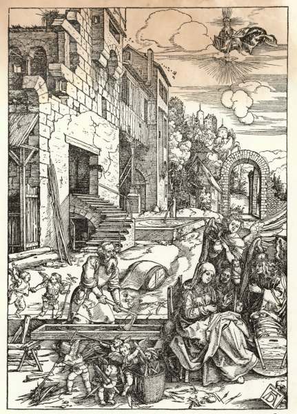 Dürer / Rest on the Flight into Egypt a Albrecht Durer
