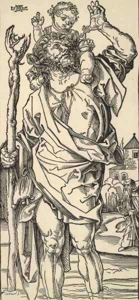 Dürer(?) / St. Christopher a Albrecht Durer