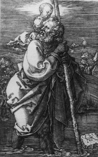 Dürer / St. Christopher a Albrecht Durer