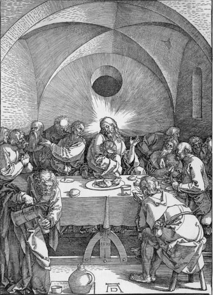 Dürer / The Last Supper / Große Passion a Albrecht Durer