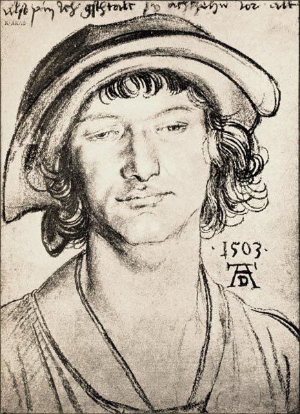 A.Dürer, Portr.of 18-year-old Youth a Albrecht Durer