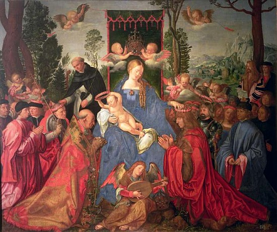 Garland of Roses Altarpiece a Albrecht Durer