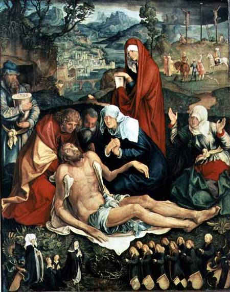 Lamentation over the Dead Christ a Albrecht Durer