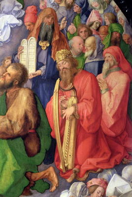 Landauer Altarpiece: King David, 1511 (panel) (detail of 68677) a Albrecht Durer
