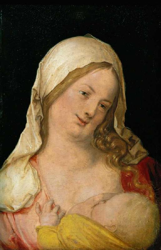 Maria, das Kind stillend a Albrecht Durer