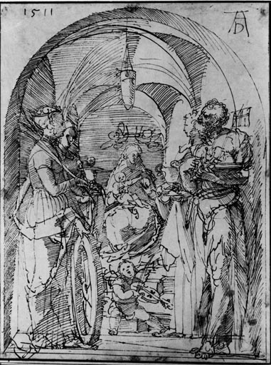 Maria mit Kind und Heiligen a Albrecht Durer